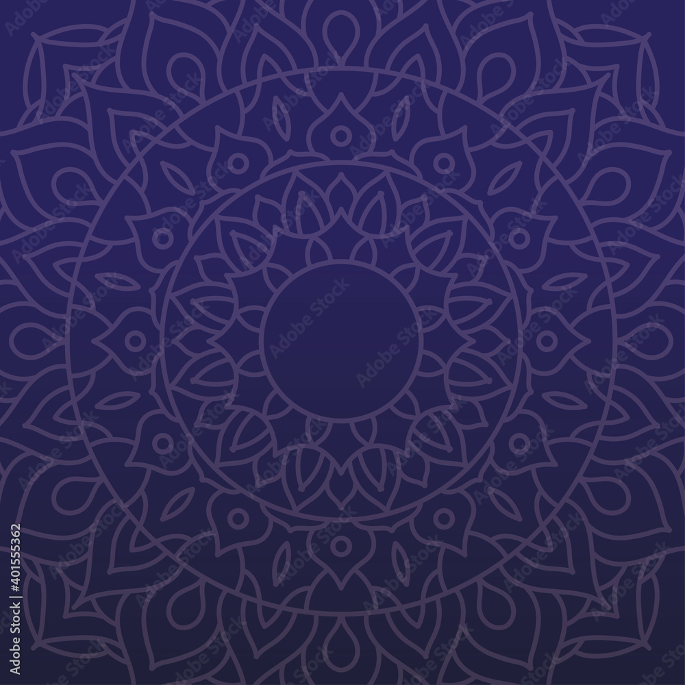 mandala on blue background vector design mandala on blue background vector design