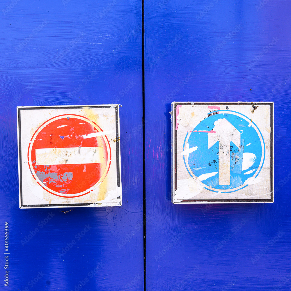 No entry and one way signs 4894 No entry and one way signs 4894