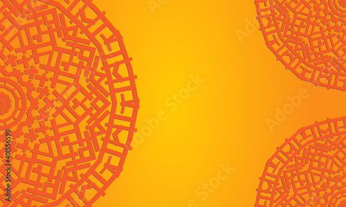 Abstract colorful Mandala design background.
