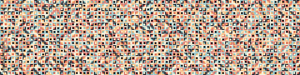 Fototapeta premium Abstract Geometric Pattern generative computational art illustration