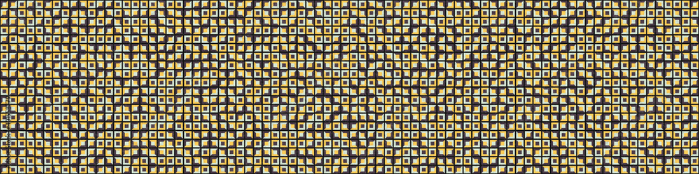 Fototapeta premium Abstract Geometric Pattern generative computational art illustration