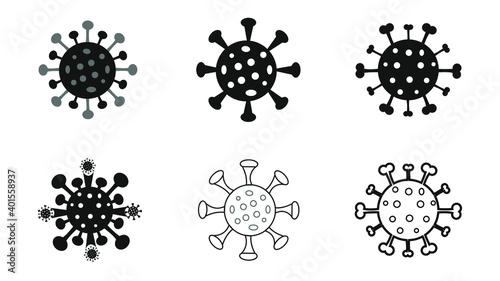 New virus COVID 19 novel coronavirus Vector Illustration