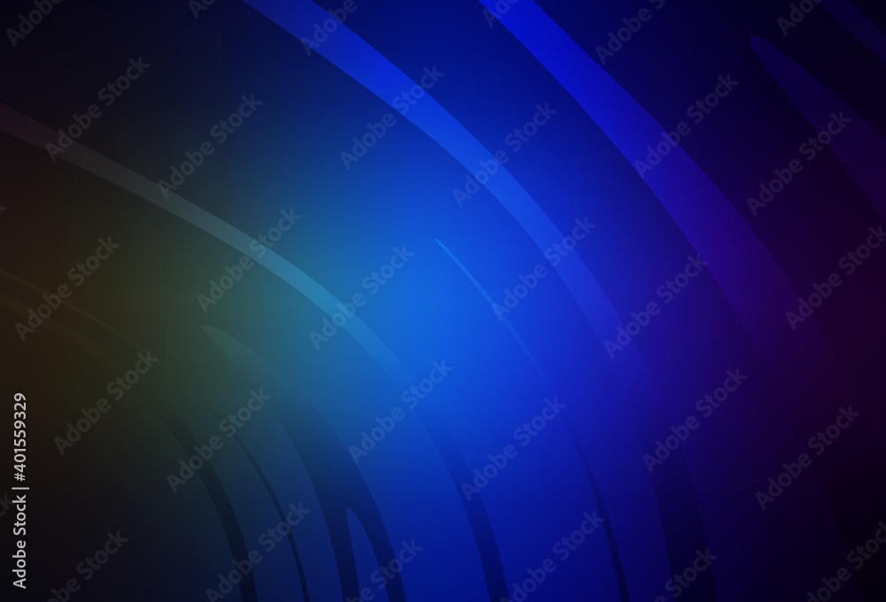 Dark Blue, Green vector layout with bent lines.