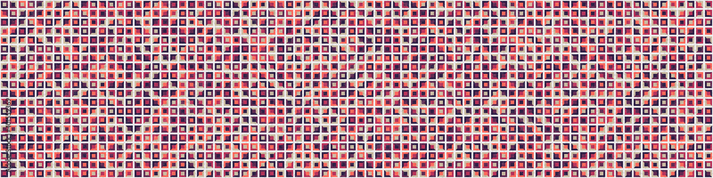 Fototapeta premium Abstract Geometric Pattern generative computational art illustration
