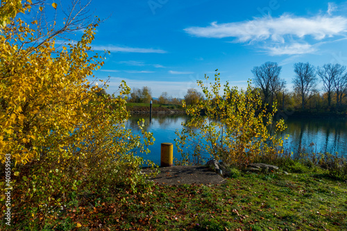 Altrhein, Fluß Rhein bei Iffezheim photo