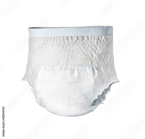 adult diaper, isolated on white background