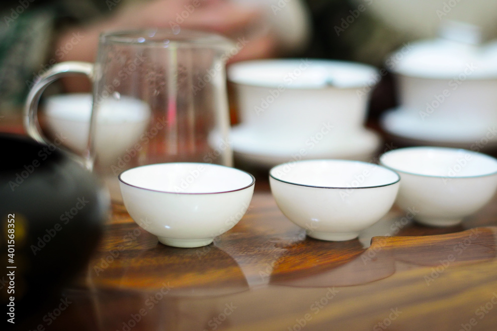 Chinese tea ceremony without national costumes