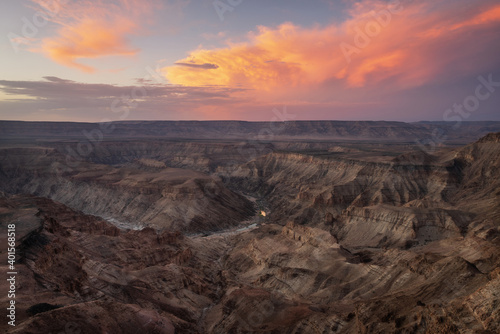 Fish river canyon, the second world largest canyon, the main tourist attraction in Namibia, Africa