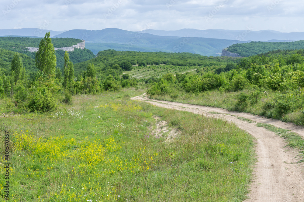 Chufut Kale, Kachi Kalion, Tepe Kermen, mountains, Crimea, Russia