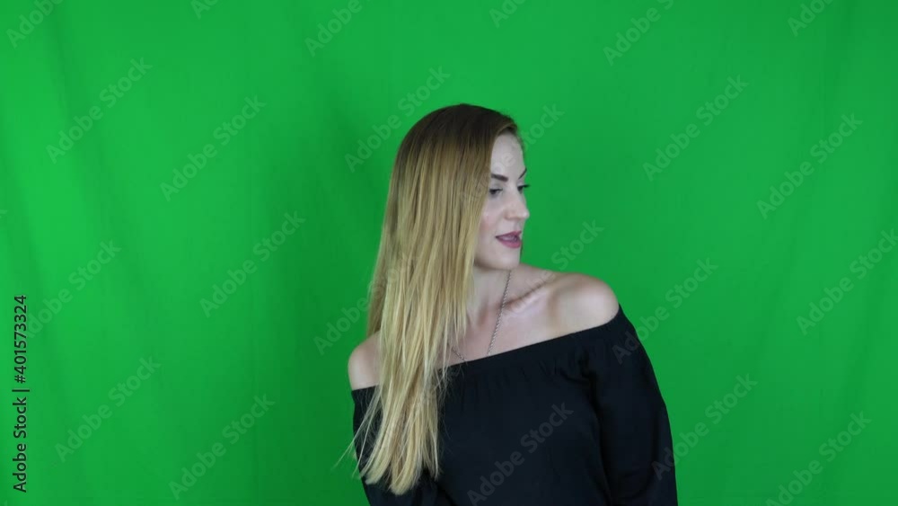blonde woman waving in front of iceland flag green screen blonde woman waving in front of iceland flag green screen