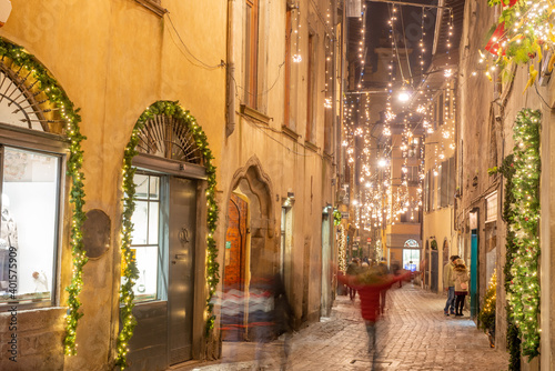 Fototapeta Naklejka Na Ścianę i Meble -  Christmas illuminations in Bergamo