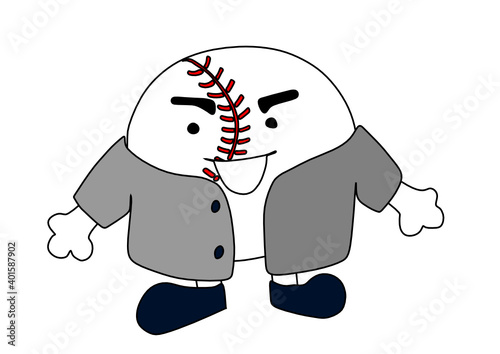 Caricaturas de bola de baseball coloridas
