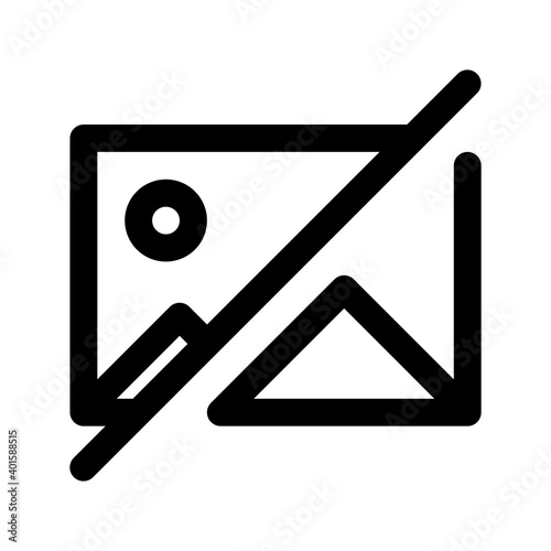 no image icon vector. no available picture symbol isolated on white background