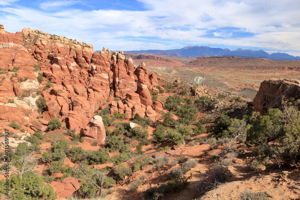 Sandstone Statues and desert beauty, Arches National Park