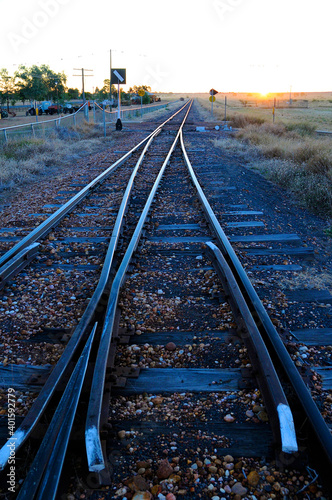 Sunset  ailway photo