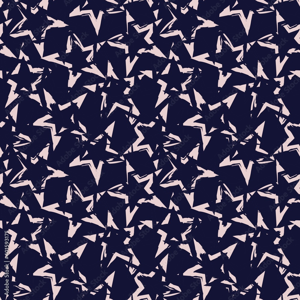 Blue Stars brush stroke seamless pattern background Blue Stars brush stroke seamless pattern background
