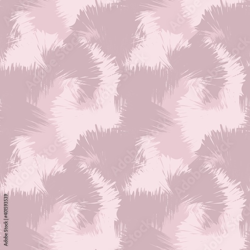 Pink Brush Stroke Camouflage Abstract Seamless Pattern Background