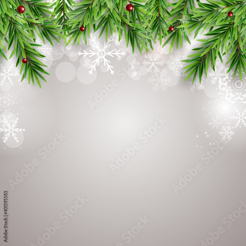 Abstract Holiday New Year and Merry Christmas Background. Vector Illustration