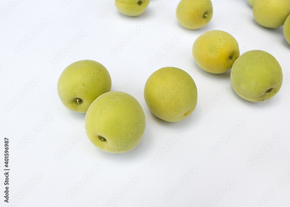 An image of Fruit of plum isolated white background An image of Fruit of plum isolated white background