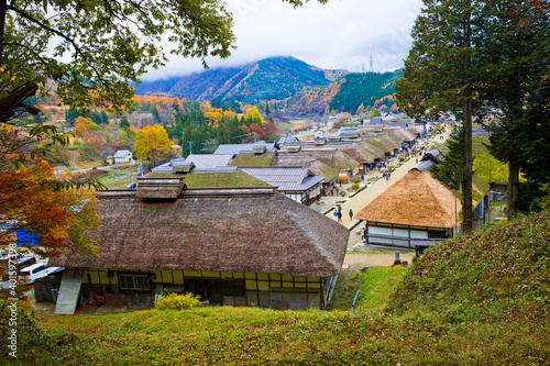 Ouchijuku village in Fukushima prefecture, Tohoku, Japan. photo