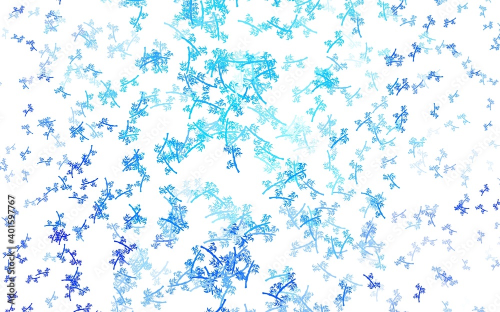Light BLUE vector elegant pattern with branches. Light BLUE vector elegant pattern with branches.