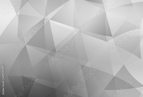 Light Gray vector low poly background. © smaria2015