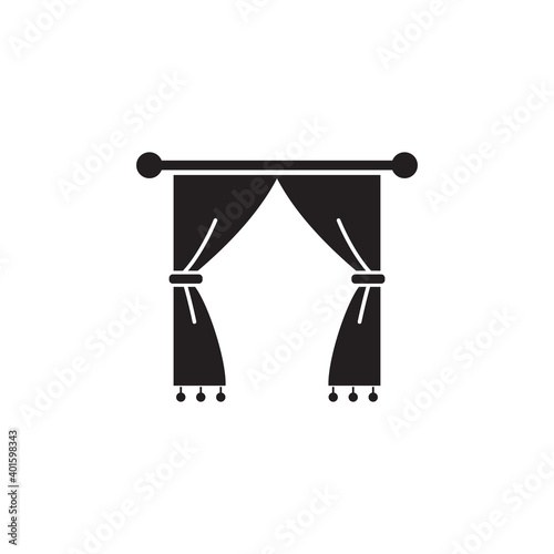 curtain icon symbol sign vector