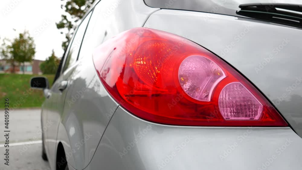 Flashing orange blinker light on rear lamp with 4k resolution Flashing orange blinker light on rear lamp with 4k resolution