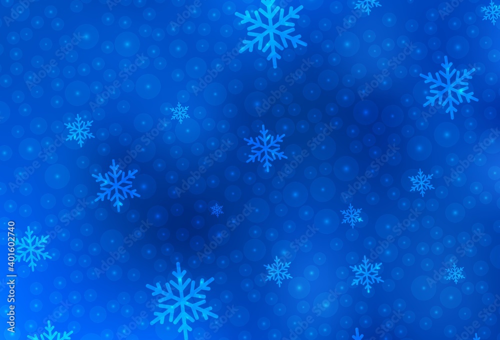 Light BLUE vector background in Xmas style. Light BLUE vector background in Xmas style.