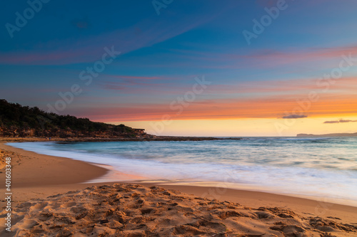 Sunset and clouds at the seaside