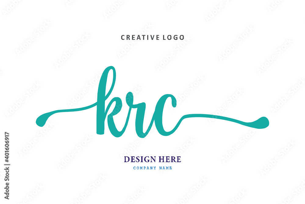 KRC lettering logo is simple, easy to understand and authoritative KRC lettering logo is simple, easy to understand and authoritative