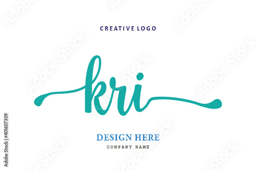 KRI lettering logo is simple, easy to understand and authoritative