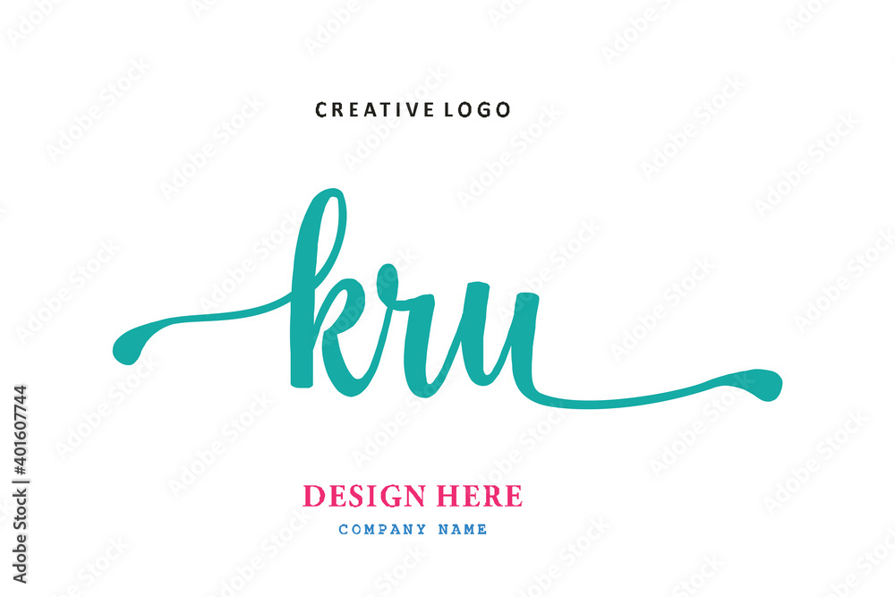 KRU lettering logo is simple, easy to understand and authoritative KRU lettering logo is simple, easy to understand and authoritative
