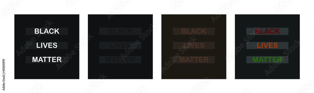 Black lives matter slogan posters social advertising for Instagram facebook post or print Awarness campaign against racism advertisment and business promotion Stop discrimination background landscape
Black lives matter slogan posters social advertising for Instagram facebook post or print Awarness campaign against racism advertisment and business promotion Stop discrimination background landscape