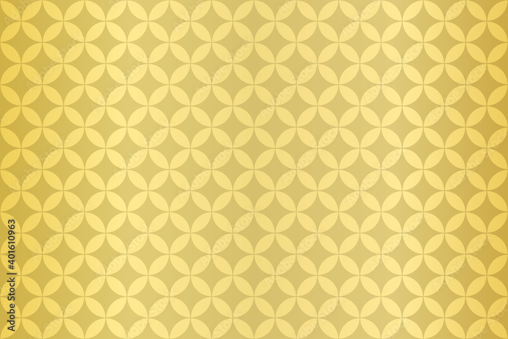 金色の七宝柄 金色の七宝柄