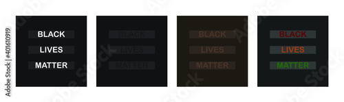 Black lives matter slogan posters social advertising for Instagram facebook post or print Awarness campaign against racism advertisment and business promotion Stop discrimination background landscape
