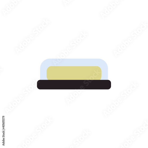 butter in an oil can for food. isolated