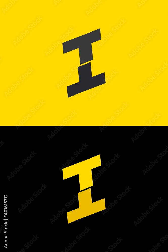 Obraz premium I font letter logo, lightning flash power design. For energy labels, rock music posters, superhero print and more