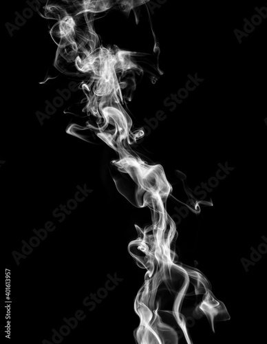Fototapeta Naklejka Na Ścianę i Meble -  Smoke isolated on black background.
