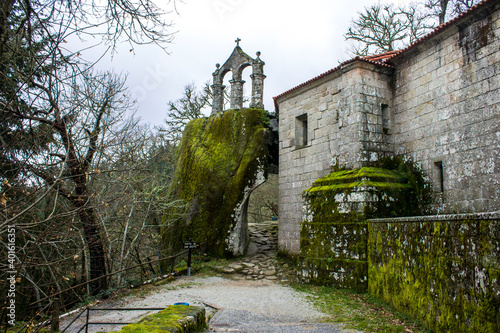 Esgos, Spain. The Monastery of San Pedro de Rocas in Galicia photo