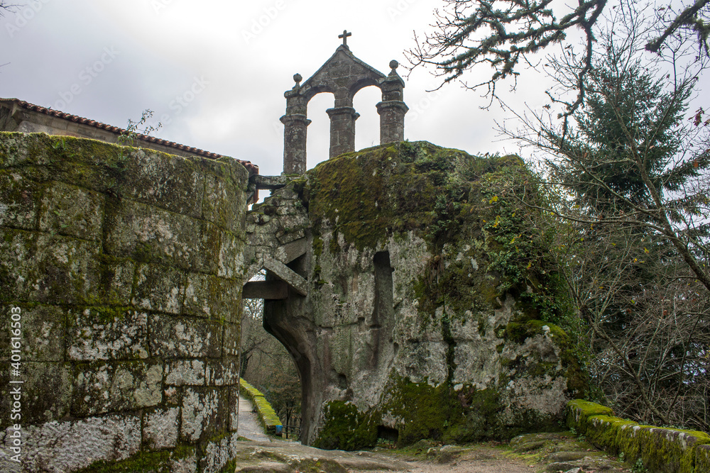 Esgos, Spain. The Monastery of San Pedro de Rocas in Galicia
