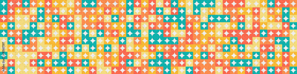 Abstract Geometric Pattern generative computational art illustration