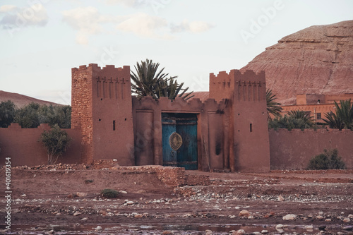 Traditional kasbah, city of Aid Ben Hadou in Morocco photo