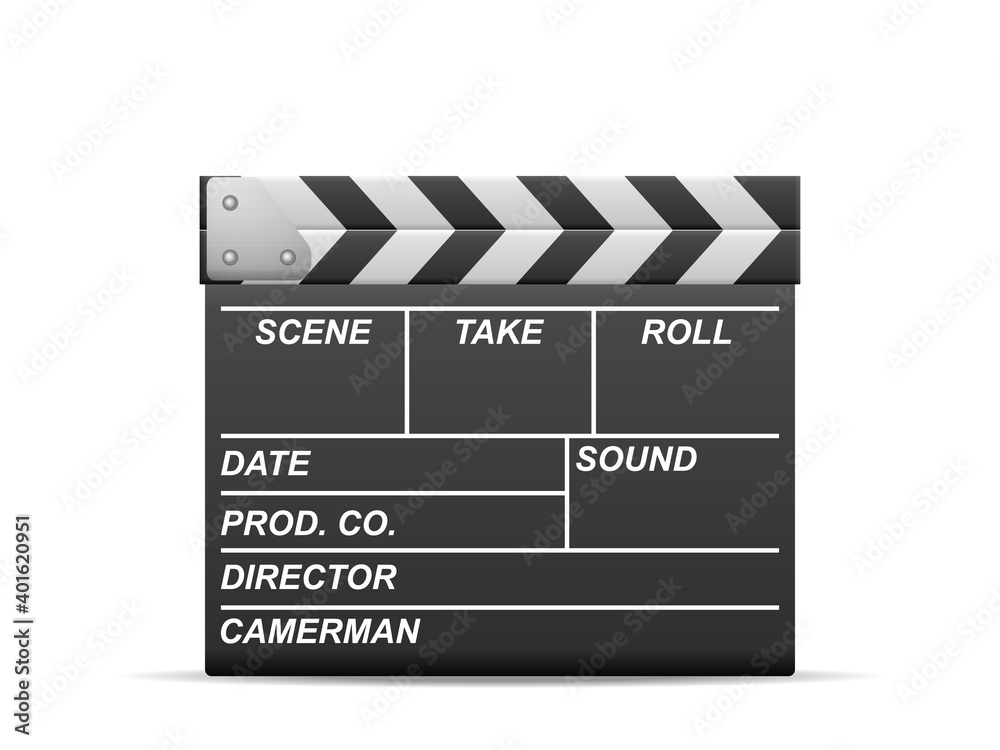 Naklejka premium Clapperboard
