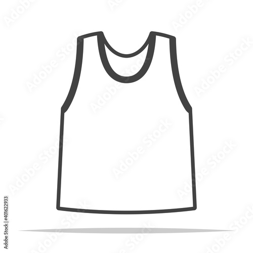 Tank top shirt transparent icon vector isolated