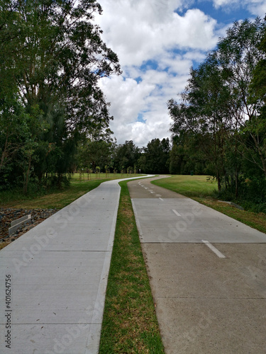 Wallpaper Mural Beautiful view of a park with double trail, cycling and walking trail running along side by side, Rydalmere, Sydney, New South Wales, Australia
 Torontodigital.ca