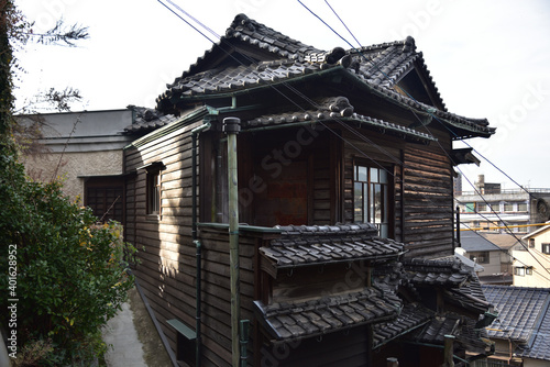 日本の広島県尾道市の古くて美しい建物