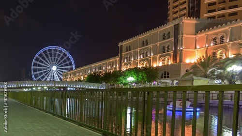 Al Qasba Sharjah Eye Of The Emirates Time Lapse
