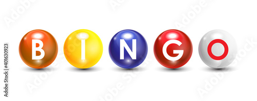 Realistic Ball Lottery Numbers Icon Background Vector Illustrati