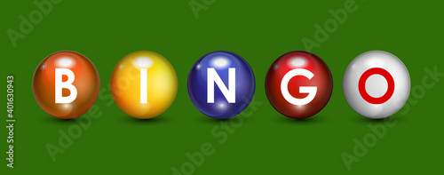 Realistic Ball Lottery Numbers Icon Background Vector Illustrati